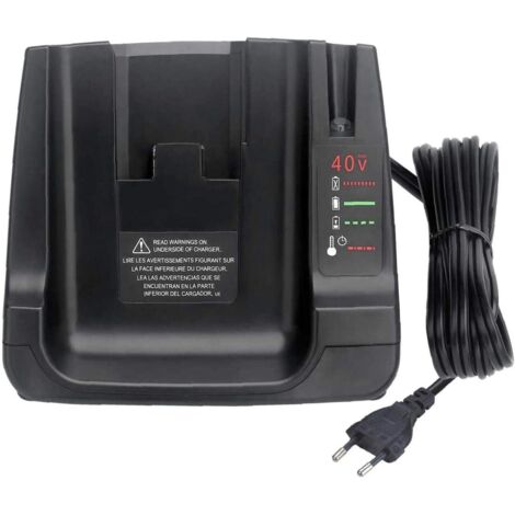 Lntyq Chargeur de batterie 40V MAX avec remplacement 2USB pour batterie Li-ion Black + Decker LCS36 LCS40 (uniquement chargeur, pas de batterie)