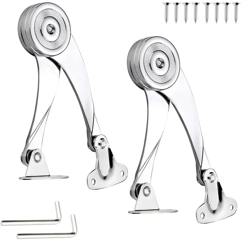 Lntyq - Charnière Porte Placard, Support Charnière Acier Inoxydable Charniere Meuble Réglable Angle D'ouverture 75 ° / 90 ° / 110 °avec Clé
