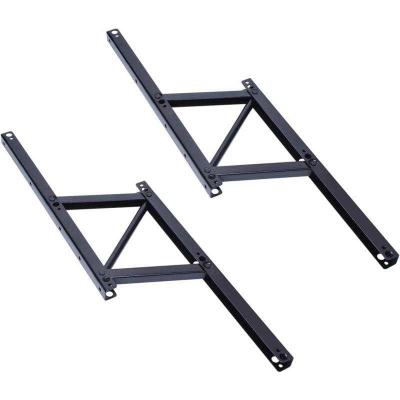 Charnières de Meuble à Ressort, Charnière de Levage de Table de Dessus, Support de Cadre de Bureau Pliable avec Charnières de Montage et Ressort pour