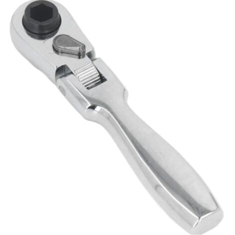 Lntyq Clé à Cliquet à Tête Mobile, Flexible à 180 Degrés, Bouton de Dégagement Rapide de 1/4 Pouces, clé à Douille pour Mécanique