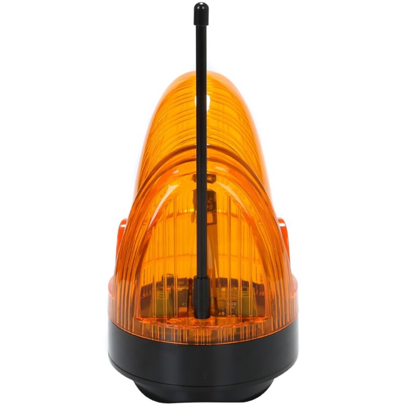 Lntyq - Clignotant de Portail Automatique 220V Universel avec Antenne 433,92Mhz Feu Clignotant led ac/dc 12V - 265V Large Tension, Étanche avec