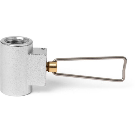 Lntyq Convertisseur de gaz, valve de remplissage de réservoir de gaz extérieur en alliage d'aluminium, joint de remplissage mutuel de réservoir de gaz givré pour le camping et la randonnée, valve de g