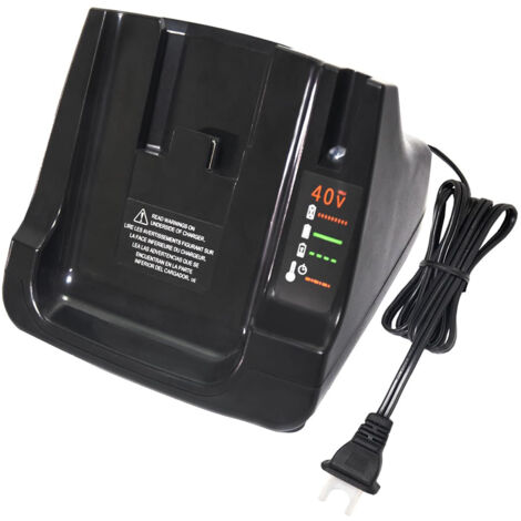Lntyq Convient pour Black and Decker 36V / 40V chargeur de batterie au lithium chargeur pour batterie lithium-ion : LBXR36LCS36 LCS40 36V LBXR36 LBX36 LBXR2036 LBX1540, etc.
