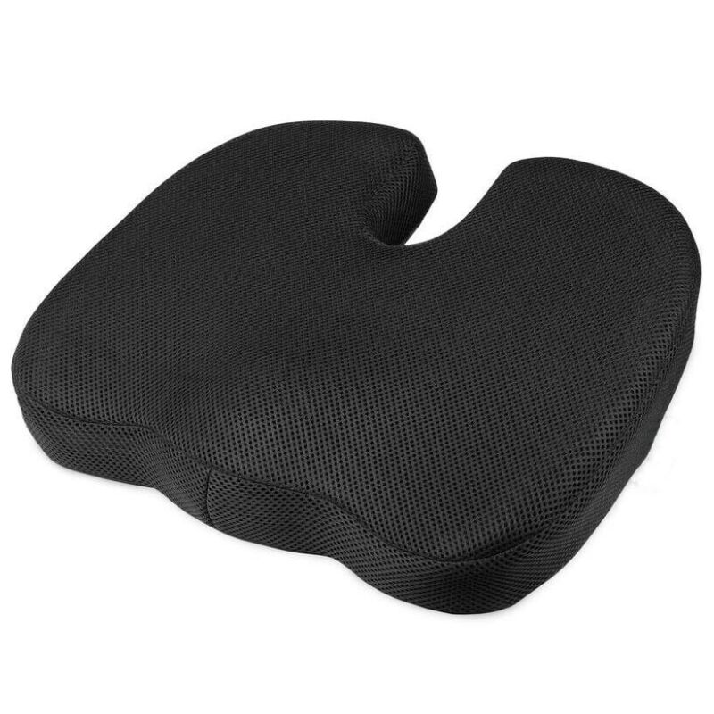 Lntyq - Coussin orthopédique Mousse à mémoire de forme Coussin assise ergonomique bureau voiture 45x35x7cm - Coussin coccyx orthopédique