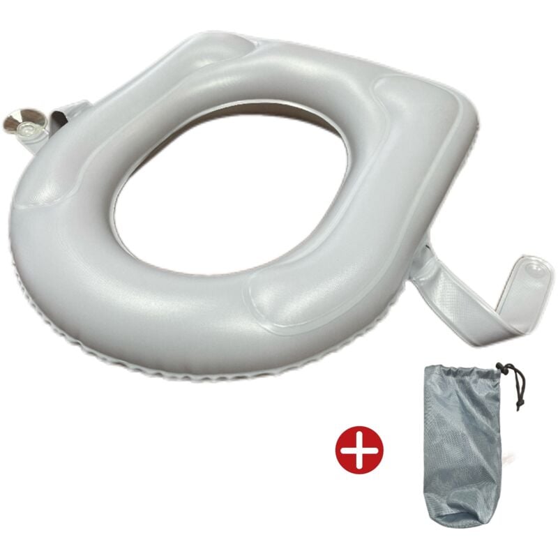Lntyq - Coussins Gonflables, Housse de Siège de Toilette réglable en Hauteur, pour Le Soulagement de la Douleur, Adapté pour Chaise de Toilette ou
