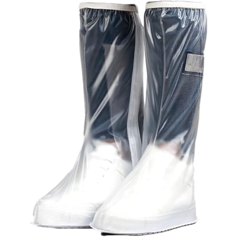 Couvre-Bottes imperméables et antidérapants, Portable, réutilisable pour Femmes, Hommes,Camping, pêche(XL) - Lntyq