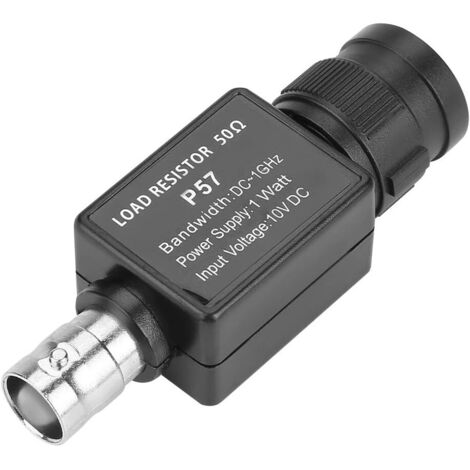 Lntyq DC 10 V P57 1 GHz Bandbreite 50 Ω BNC auf BNC Buchse 50KY Q9 Lastwiderstandsadapter Gerätestromversorgung durch Terminator-Anschlusszubehör