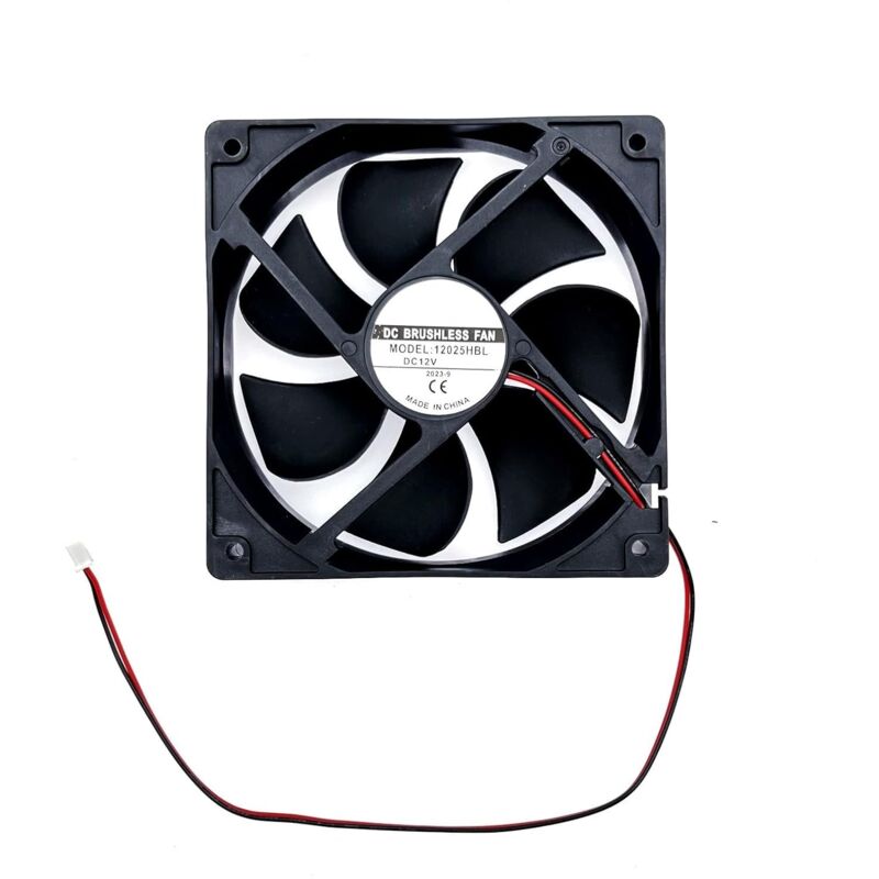Dc 12V Ventilateur de refroidissement 12cm 12025 Ventilateur hydraulique à double roulement à billes Ventilateur sans balais 120 mm pour machine à
