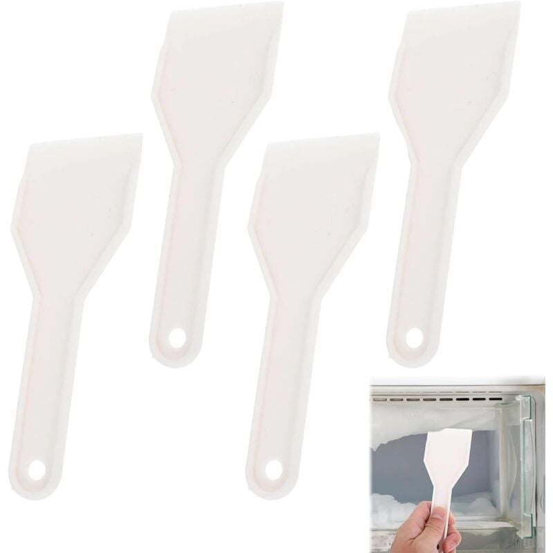 Lntyq Descongelador de refrigerador, raspadores de hielo de plástico duro, raspador de hielo, descongelador de plástico, descongelador de