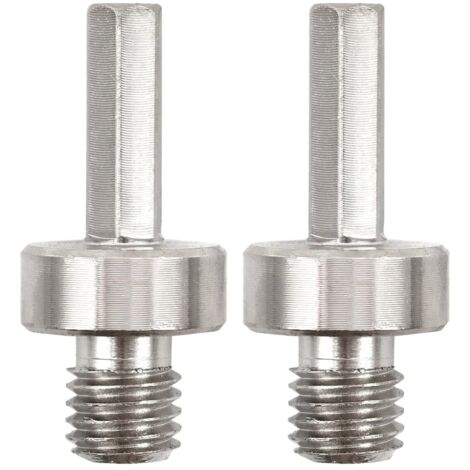 Lntyq Diamantbohrer-Adapter – 2 Stück M14-Gewinde auf 3/8 Sechskantschaft, Lochsägen-Diamant-Adapter für elektrische Handbohrmaschine