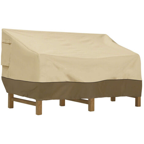 Lntyq Die Outdoor-Sofa-Abdeckung ist 100 % wasserdicht, die Gartensofa-Abdeckung ist schwer 600D, die Gartenmöbel-Abdeckung ist UV-beständig, reißfest und staubdicht, 223 x 83 x 84 cm.