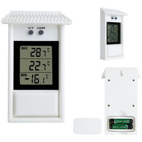 Lntyq Digitales Thermometer mit Min-Max