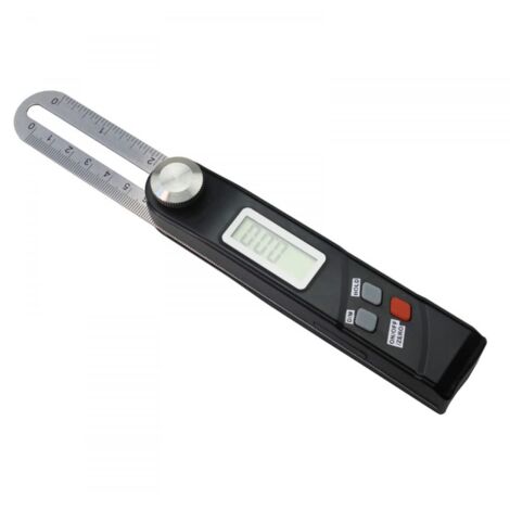 Lntyq Digitales Winkellineal, Winkellineal mit Digitalanzeige, Winkelmesser für 360-Grad-T-Abschrägung, verschiebbares elektronisches Lineal, 21,1 x 2,7 x 2,1 cm