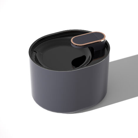 Lntyq Distributeur d'eau automatique électrique intelligent pour animaux de compagnie à faible bruit avec grande capacité de 3 L/101 OZ pour chats et petits chiens(bleu foncé, fontaine à eau)