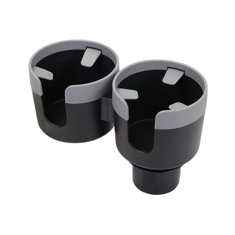 Lntyq - Double Trou Porte-Gobelets de Voiture avec Base Extensible, Porte-Bouteilles Multifonctions 2 en 1 pour Voiture, Accessoires Porte-Bouteilles