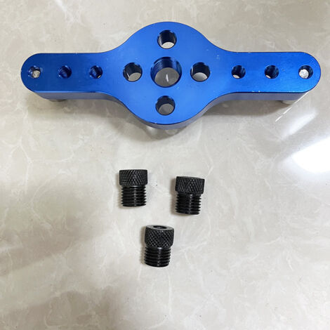 Lntyq Dübellehren-Set, selbstzentrierende Bohrführung aus Aluminiumlegierung für gerade Löcher, Installation von schwebenden Regalhalterungen, versteckte, unsichtbare Hardware, 6 mm, 8 mm, 10 mm