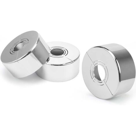 Lntyq Duscharmatur-Rosette, 3-teiliges Set, Wasserhahn, Heizkörperrohrabdeckung, kompatibel mit 20 mm/25 mm/33 mm Durchmesser, praktisches und langlebiges Duschzubehör