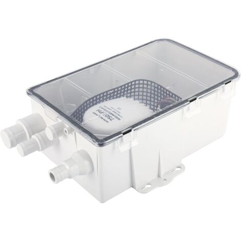Lntyq Duschpumpen-Ablaufset für Boote, 12 V, 750 GPH, Duschpumpensystem, Multi-Port-Einlass
