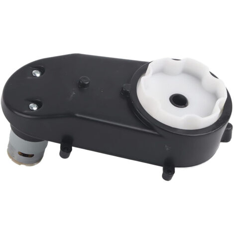 Lntyq Elektromotorgetriebe, RS390 Hochgeschwindigkeits-Elektromotor mit Getriebe für Kinder-Elektroautos und -Motorräder (6V 18000RPM)