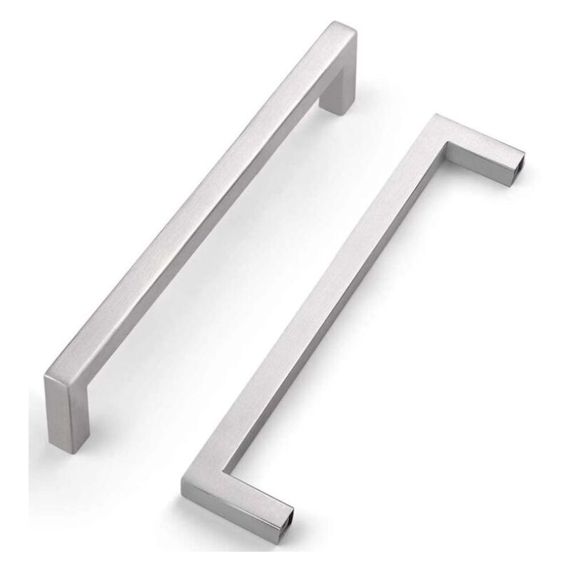 Lntyq Ensemble de 10 poignées d'armoires de cuisine, poignées de meubles, poignées de tiroir, poignées de porte d'armoire en acier inoxydable