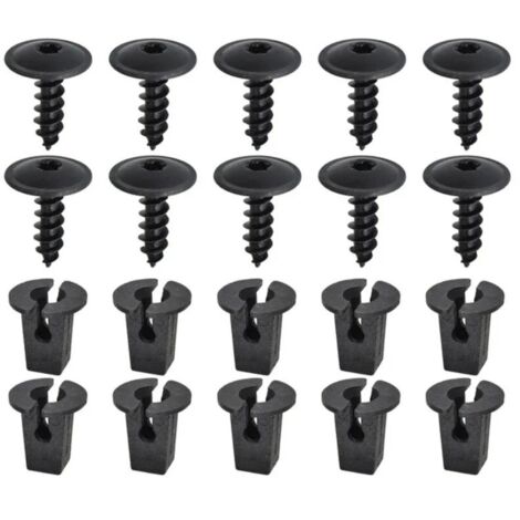 2 Clips Fixation Pare-Soleil Voiture - Compatible Renault, Dacia - Ref 3B0857561B - Gris