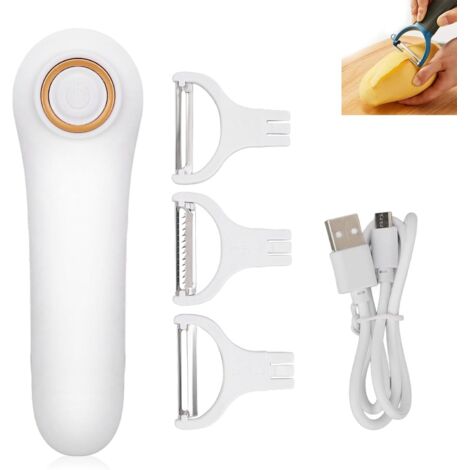 Lntyq Éplucheur électrique de pommes de terre,Éplucheur de Pommes de Terre électrique,eplucheur electrique fruits et legumes,éplucheur électrique de fruits et légumes,