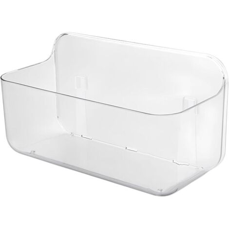 Lntyq Etagere Douche, Plastique PET Transparent Etagère de Rangement de Douche, Étagère de Douche Sans Perçage, pour Salle de Bain et Cuisine, 281513cm
