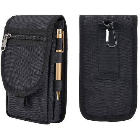 Lntyq Étui de Ceinture Pochette Téléphone Holster,Grande Pochette Smartphone,Sacoche Ceinture Homme Multi-usages Utilitaire Poche Taille Sac