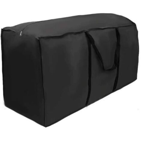 Lntyq Extrêmement Grand Sac de Rangement pour Coussins de Salon de Jardin Draps Oreillers Coussins Sac à Main avec Poignée 210D Oxford Imperméable（116×47×51cm）