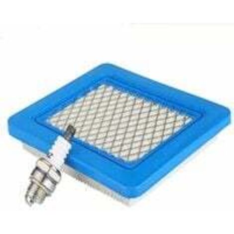 Lntyq Filtre à Air Tondeuse Bougie pour Briggs & Stratton Moteurs Série 625 650 675 491588 399959 491588S Wolf 2058411 Honda GCV Accessoires (Filtres à air & Bougie)