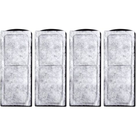 Lntyq Filtre D'aquarium Coton, Cartouche Filtrante pour Aquarium, Rechange en Coton pour Filtre D'aquarium, Cartouche Filtrante pour Aquarium, Accessoire de Filtre Mural pour Aquarium, 4 Pièces