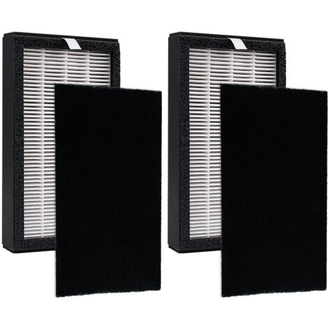 Lntyq FLT4100 Ersatzfilter-Set, kompatibel mit GermGuardian AC4100 AC4100CA AC4150BL AC4150PCA AC4150PC AC4175W Luftreiniger E-Filter, 2er-Pack H13 HEPA