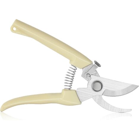 Lntyq Gartenschere für Pflanzen, Blumen, Klingen aus rostfreiem Stahl, multifunktionale Gartenschere, Obst- und Gemüseschere, Blumenschere, ergonomische Schere für Äste und Zweige