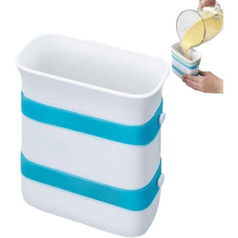 Lntyq Gefrier-Lebensmittelblöcke  Gefrierschale mit Silikonband – Eiswürfelbehälter zum Einfrieren und Aufbewahren von Suppe