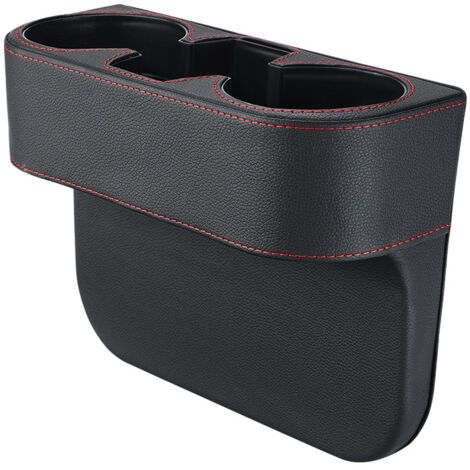 Lntyq Getränkehalter aus Leder, 26,5 x 20 cm, universeller Getränkehalter fürs Auto, Aufbewahrungs-Organizer, Getränkehalter