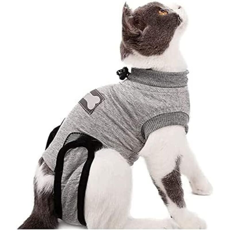 Gilet de Récupération de Chat, Cat Professionnel Restauration Convient pour abdominaux Collerette des plaies ou des Maladies de la Peau