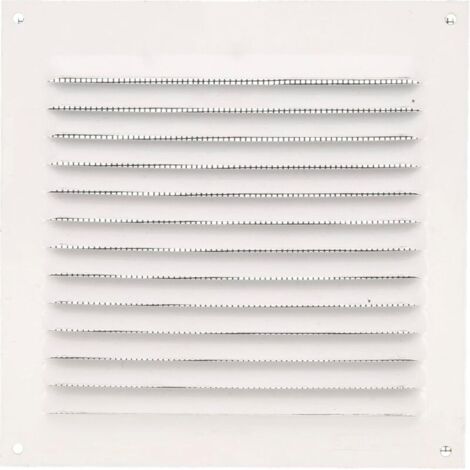 Lntyq Grille de ventilation carrée  avec moustiquaire  Grilles d'aération pour sortie d'air  Idéal pour plafond de cuisine et salle de bain  Dimensions : 150 x 150 mm  Couleur: Blanc