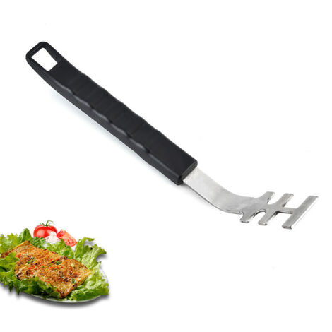 Lntyq Grillrost-Hebel, Edelstahlkopf, kulinarischer Modularbausatz zum einfachen Anheben heißer und schmutziger Grills, 25,7 cm, für alle Grills mit kulinarischem modularem Einsatz