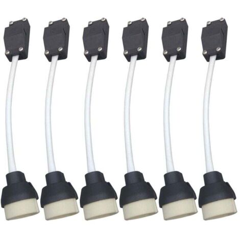 Lntyq GU10-Lampenfassung, Lampenfassungsanschluss, Adapter für LED und Halogen, Keramiksockel und Klemmenblock