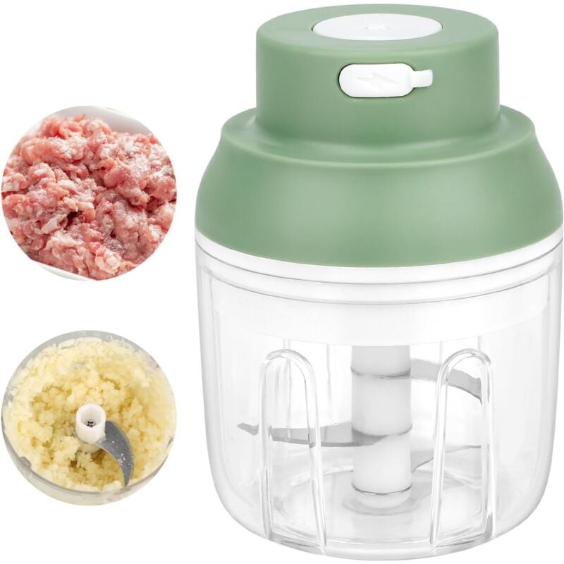 Hachoir à oignons, électrique, 250 ml, hachoir multifonction, hachoir à légumes, hachoir à oignons, hachoir Onion, hachoir universel pour oignons,