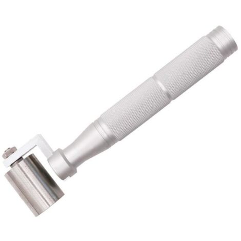 Lntyq Handandruckrolle, rostfreie Flachnahtrolle für Tapetenkantennaht (40 mm)