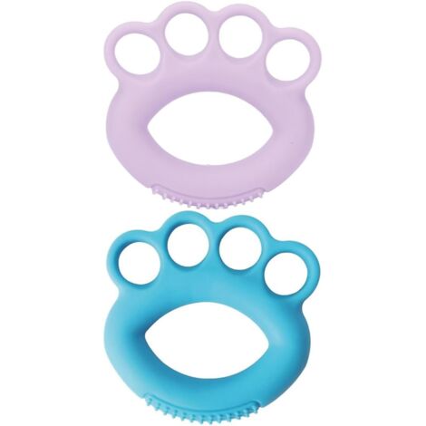 Lntyq Handgriff-Stärker, Fingertrainer, Unterarmtrainer, Finger-Silikon-Übungsringe, Muskeltraining für Muskeltraining, Klettern und Fitness (2 Stück)