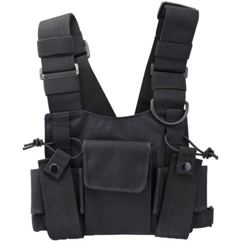 Lntyq Harnais de Poitrine Radio, Radio Talkie walkie Poche de Poitrine Sacs Harnais Paquet Sac a Dos Etui