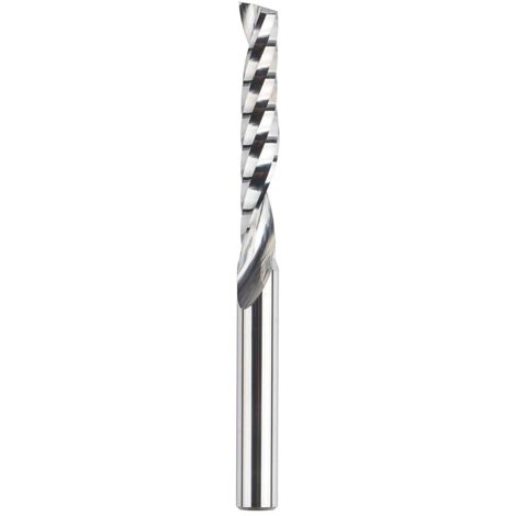 Lntyq Hartmetall-Spiralbohrer, Zwei-Wege-Schnitt, Größe: 3,175 x 22 mm, für CNC-Kompressions-Holzfräser-Fräser, 2-teiliges Set