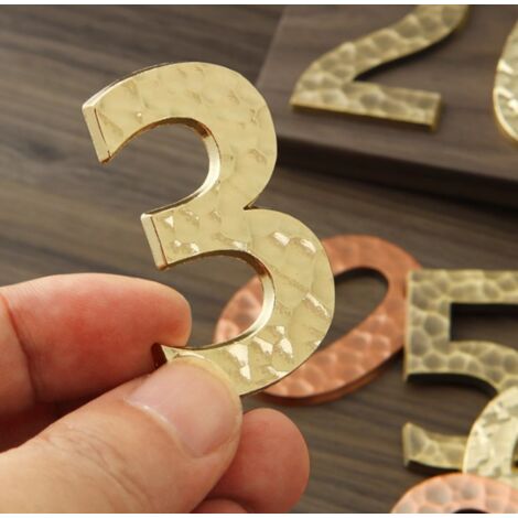 Lntyq Hausnummer 3 in Zinklegierung 5,4 cm