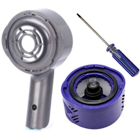 Lntyq Hintere Motorabdeckung und hinteres Filterset für Dyson V6 DC58 DC59 DC61 DC62 DC74 Staubsaugerzubehör, für Hepa-Filter-Umrüstsatz