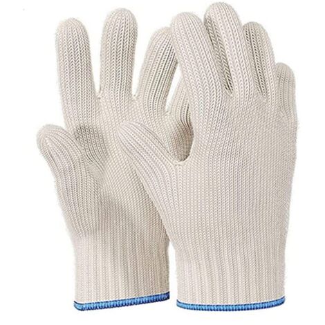 Lntyq Hitzebeständige Ofenhandschuhe für den Innen- und Außenbereich. Hitzeschutzhandschuhe zum Kochen, Backen, Topfhandhabung, Grillen