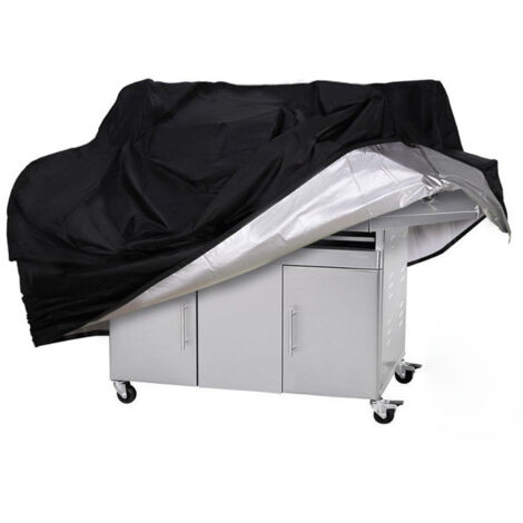 Lntyq Housse de Barbecue résistante  imperméable et Coupe-Vent Résistant à la décoloration pour Barbecue Weber, Brinkmann et la Plupart des étagères de Barbecue, 145 x 61 x 117 cm