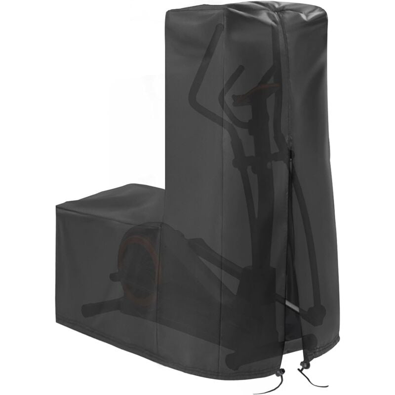 Housse de machine elliptique étanche pour vélo elliptique, équipement de fitness, housse anti-poussière pour intérieur ou extérieur (181 x 74 x 165
