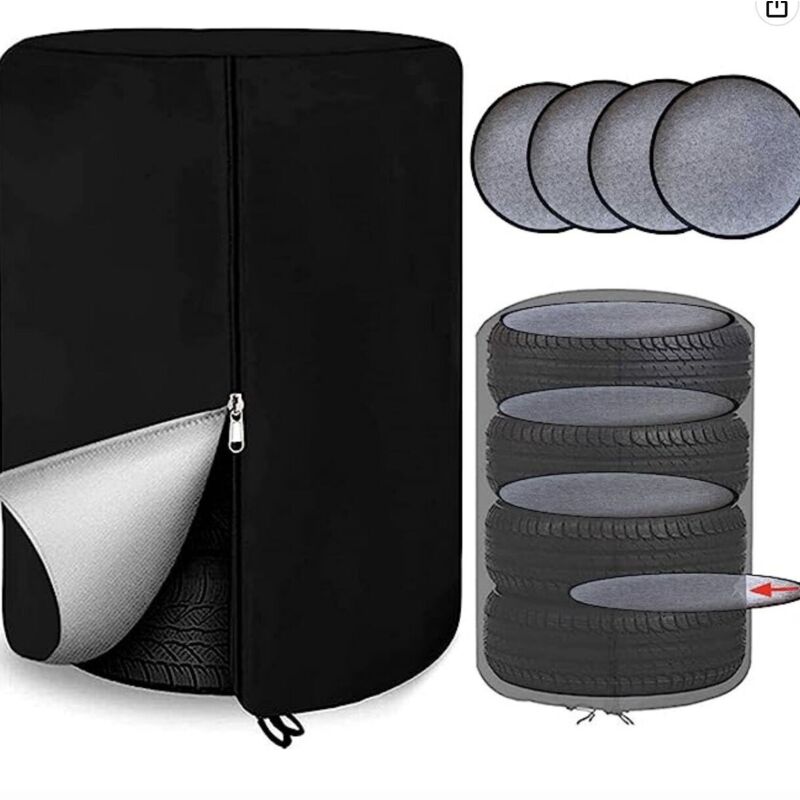 Lntyq - Housse de pneu universelle imperméable pour voiture, housse de protection pour pneu de voiture, sac de rangement pour pneu, housse de